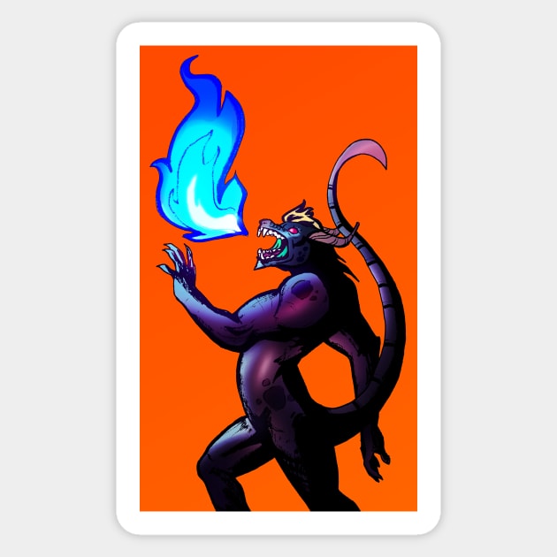Scorched - Dragonborn Sticker by frooglekade
